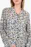 Chloe Grey/Muiltcolour Floral Print Blouse Size 42