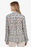 Chloe Grey/Muiltcolour Floral Print Blouse Size 42