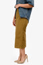 Dries Van Noten Brown Denim Midi Skirt Size 34