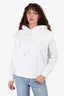 Stella McCartney White Logo Printed Hoodie Size 36