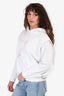 Stella McCartney White Logo Printed Hoodie Size 36