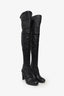 Stuart Weitzman Black Leather Knee High Boots Size 9