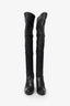 Stuart Weitzman Black Leather Knee High Boots Size 9