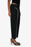 Rick Owens Black Wool Straight Leg Trousers Size 4