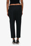 Rick Owens Black Wool Straight Leg Trousers Size 4