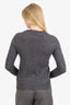 Burberry Grey Cashmere Knit Sweater Size M