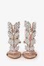 Giuseppe Zanotti Rose Satin Coline 110 Cruel Crystal Wing Sandals Size 35