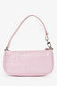 By Far Lilac Croc Embossed Mini Rachel Bag
