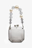 Theyknow Grey Acrylic Faux Pearl Mini Top Handle