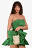 Vanina Hand Beaded Pearlescent Shell 'Noisette' Mini Top Handle Bag