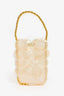 Vanina Hand Beaded Pearlescent Shell 'Noisette' Mini Top Handle Bag