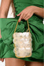 Vanina Hand Beaded Pearlescent Shell 'Noisette' Mini Top Handle Bag