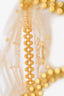 Vanina Hand Beaded Pearlescent Shell 'Noisette' Mini Top Handle Bag