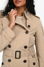 Burberry Beige Classic Mid-length Heritage Trench Coat Size 2 US