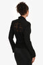 Dolce & Gabbana Black Wool Lace Back Blazer Size 38