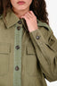 Pre-Loved Chanel™ Military Green Denim Tweed Jacket Size 38