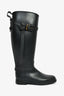 Burberry Black Trim Rubber Rain Boots Size 37