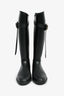 Burberry Black Trim Rubber Rain Boots Size 37