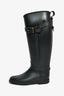 Burberry Black Trim Rubber Rain Boots Size 37