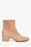 Gianvito Rossi Pink Suede 'Margaux' Ankle Boots Size 36