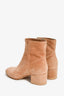 Gianvito Rossi Pink Suede 'Margaux' Ankle Boots Size 36