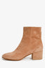 Gianvito Rossi Pink Suede 'Margaux' Ankle Boots Size 36