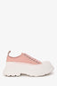 Alexander McQueen Pink Canvas Oversize Sneakers Size 35.5