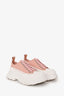 Alexander McQueen Pink Canvas Oversize Sneakers Size 35.5