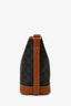 Celine 2021 Brown Canvas/Leather Triomphe Small Bucket Crossbody