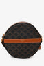 Celine 2020 Brown Canvas/Leather Triomphe Round Crossbody