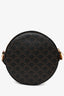 Celine 2020 Brown Canvas/Leather Triomphe Round Crossbody