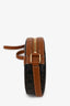 Celine 2020 Brown Canvas/Leather Triomphe Round Crossbody