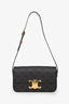 Celine 2021 Brown Canvas/Leather Triomphe Claude Shoulder Bag