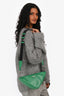 Prada Green Leather Triangle Crossbody