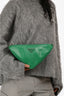 Prada Green Leather Triangle Crossbody