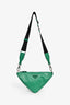 Prada Green Leather Triangle Crossbody