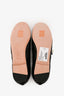 Christian Dior Black Leather Cannage Quilted Mary Jane Flats Size 37.5