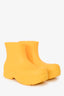 Bottega Veneta Yellow Rubber Rain Boots Size 38