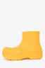 Bottega Veneta Yellow Rubber Rain Boots Size 38