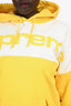 Supreme Yellow/White Logo Hoodie Size L