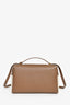 Loro Piana Taupe Smooth Calfskin  'Silk Extra Pocket L27' Bag