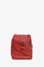 Hermes 2014 Burgundy Clemence 'Victoria 43' Weekender Tote with Luggage Tag