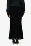 Ulla Johnson Black Ribbed Flared Midi Skirt Size S