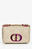 Christian Dior 2022 Grey Cannage Micro Caro Bag