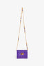 Christian Dior 2023 Purple Cannage Micro Miss Caro Bag