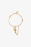 Louis Vuitton 2021 Gold Tone Lock/Key 'Rocky' Bracelet
