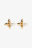 Louis Vuitton Gold Tone/Faux Pearl 'Louisette' Stud Earrings