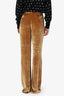 Reformation Brown Silk Blend Velvet High Waisted Pants Size 0