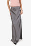 Reformation Grey Silk Long Skirt Size XS