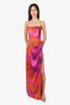 Retrofete Orange/Pink Tie Dye Strappy 'Marlene' Dress Size XS